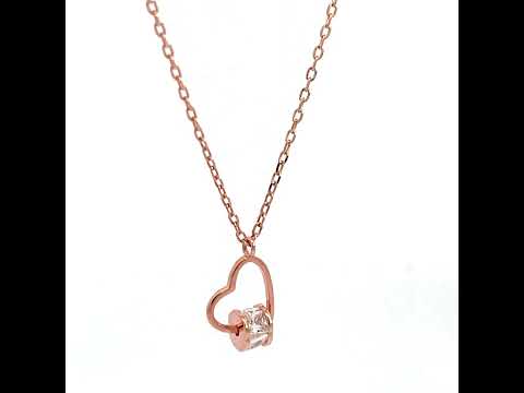 PurpleLuck Jihyo Rose Gold Heart Pendant
