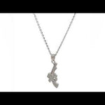 Purpleluck Dazzle Pistol 925 Silver Pendant pistol shaped pendant with chain for women