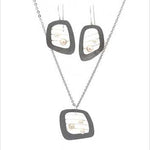 PurpleLuck Caterina Silver Italian Pendant Set. Sterling Silver elegant design set for festive wear