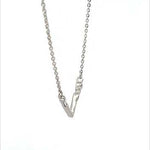 PurpleLuck Love Letter 925 Silver Necklace. Luxury and trendy romantic gift for girlfriend