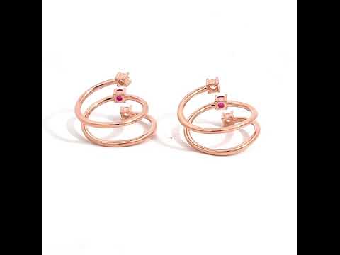 Purpleluck Triple Gem Spiral 925 Silver Toe Rings Traditional and minimal Indian jewellery. Simple daily wear