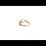 PurpleLuck Rose Gold Winged Sparkle Ring Sterling Silver elegant design ring