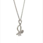 purpleluck gisele silver pendant. Butterfly shaped sterling silver pendant