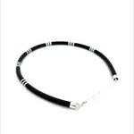 Purpleluck Moonshadow 925 Silver Anklet traditional black anklet for women. Trendy and minimal anklet for daily wear