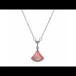 Purpleluck Pink Petal 925 Silver Pendant for women and girls daily and party wear, luxury gift