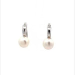 PurpleLuck Emilia Silver Pearl Earrings Ideal gift for women  and girls or Valentine day and Birthday 