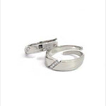 PurpleLuck Karlie 925 Silver Couple Rings Luxury adjustable elegant rings for romantic gift. Couple rings for Man and Women