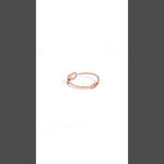 PurpleLuck Double-Sided 925 Silver Stackable Ring. Rose Gold trendy minimalistic Ring