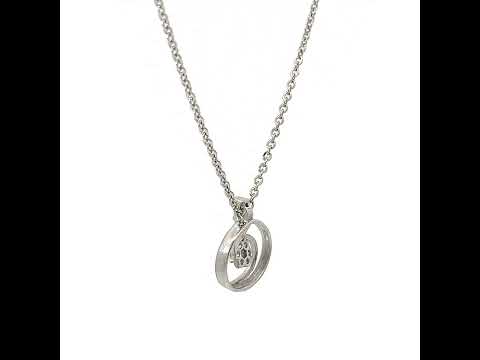 PurpleLuck Circle Of Life Silver Necklace