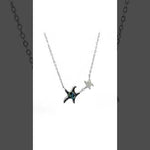 PurpleLuck Enchanted Starfish 925 Silver Necklace dainty necklace for women