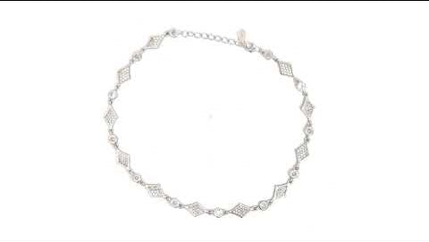 PurpleLuck 925 Silver Cosmic Prism Anklet festive wear traditional anklet