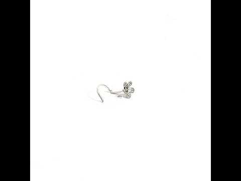 Purpleluck Mahima Oxidized Silver Nose Pin trendy traditional indain jewellery