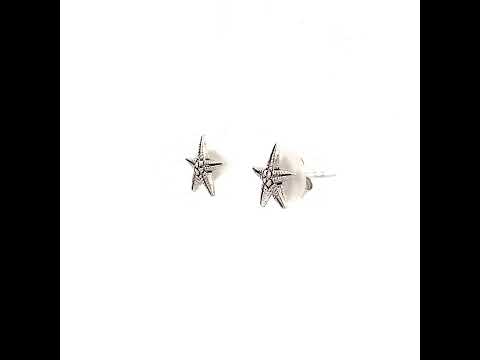 PurpleLuck Meryl Starfish Oxidized 925 Silver Earrings for Office and daily wear. Perfect gift for girlfriend and wife