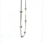 Purpleluck Frances 925 Silver Italian Necklace for daily and party wear with modern and charming design. Perfect for gifting