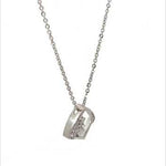 PurpleLuck Olivia 925 Silver Pendant. Simple daily wear modern gift for Women and girls