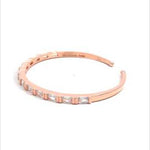 Purpleluck Eternity Glow 925 Silver Cuff traditional and trendy daily. wear bracelet. Modern Romantic gift 