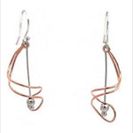 PurpleLuck Serena 925 Silver Spiral Earrings for girls- trendy jewellery