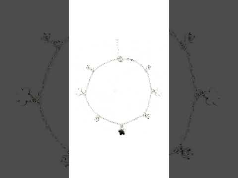 PurpleLuck- Starry Silver Anklet