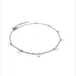 PurpleLuck Ellen Silver Queen Anklet