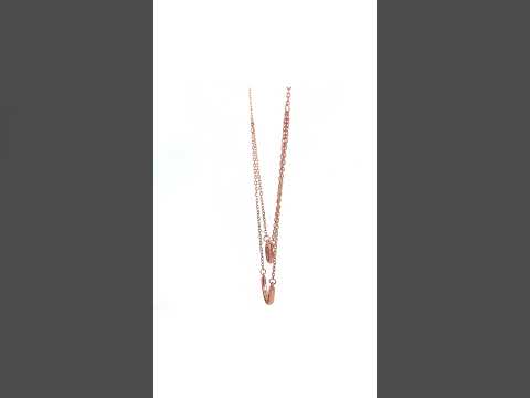 PurpleLuck Classic 925 Silver Layered Necklace Rose Gold Plated luxury jewellery for women

