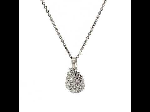 PurpleLuck Fruit Ninja 925 Silver Necklace cute and charming pendant with adjustable chain. Gift for sister, girlfriend and wife