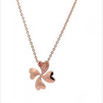 Purpleluck Malika Rose Gold Necklace. Sterling Silver pendant with adjustable chain. Elegant party wear necklace