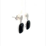 Purpleluck 925 Silver Midnight Sparkle Earrings. 