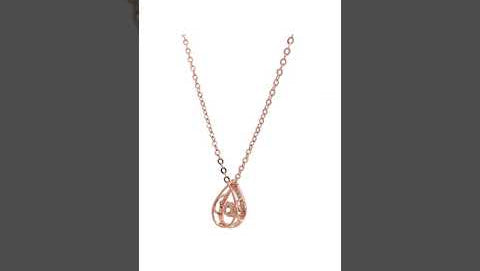 Purpleluck Teardrop 925 Silver Pendant for women and girls