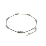 PurpleLuck Catherine 925 Silver Anklet-Wedding wear luxury ankle jewellery for women and girls. perfect gift for wife.