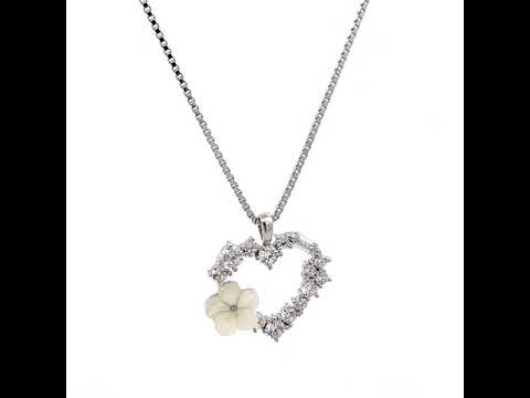 Purpleluck The Florentine 925 Silver Pendant. Pendant for girls and women. Romantic gift. Modern aesthetic pendant