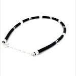 Purpleluck Shadow Muse 925 Silver Anklet traditional black anklet for women. Trendy and minimal anklet for daily wear