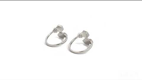 Purpleluck Silver HexaGlow Toe Rings for women adjustable simple daily wear
