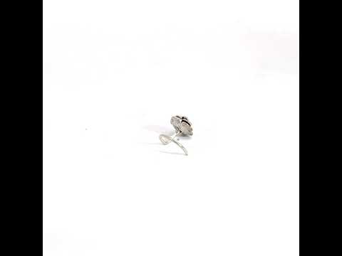 Purpleluck Madhuri Oxidized Silver Nose Pin trendy traditional Indian jewellery