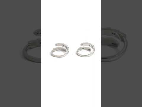 PurpleLuck- Serpent Silver Toe Rings