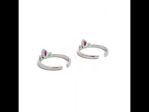 Purpleluck Mandanna Silver Toe Rings. Sterling Silver Traditional wear for women, perfect for daily wear
