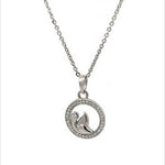 PurpleLuck Burning Flame Silver Necklace- Sterling Silver dainty gift for women and girls. Perfect for office and daily wear