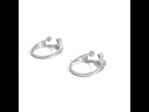 PurpleLuck Priyamani Silver Toe Rings. Sterling Silver adjustable dainty toe rings for women