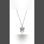 PurpleLuk Owl 925 Silver Pendant for girls and women everyday and party wear