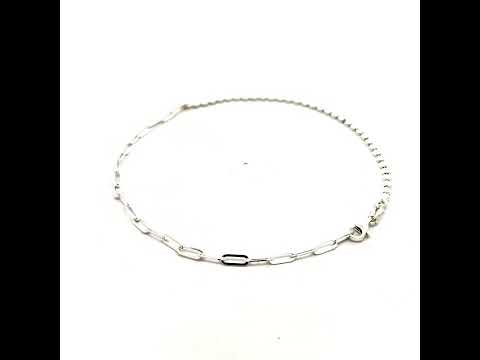 PurpleLuck Tamanna Silver Anklet