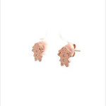 PurpleLuck Resse Rose Gold Earrings. Cute and simple studs for Girls. Gift for Girlfriend. Romantic gift