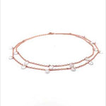 PurpleLuck Stella 925 Silver Double Layered Queen Anklet. Traditional Indian jewelry for festive wear. Perfect gift for women