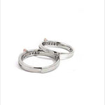 Purpleluck Paris Silver Couple Rings for Valentines Day Gift- Him and Her
