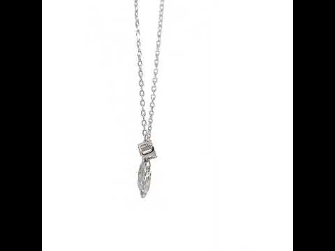 PurpleLuck Scarlett 925 Silver Pendant dainty daily wear pendant with adjustable chain for women and girls