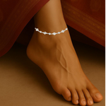 PurpleLuck 925 Silver Cosmic Prism Anklet festive wear traditional anklet