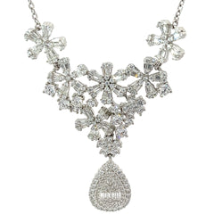 PurpleLuck 925 Silver Queen Necklace. Trendy and luxurious festive wear for women and girls. Rakshabandhan and anniversaries gift