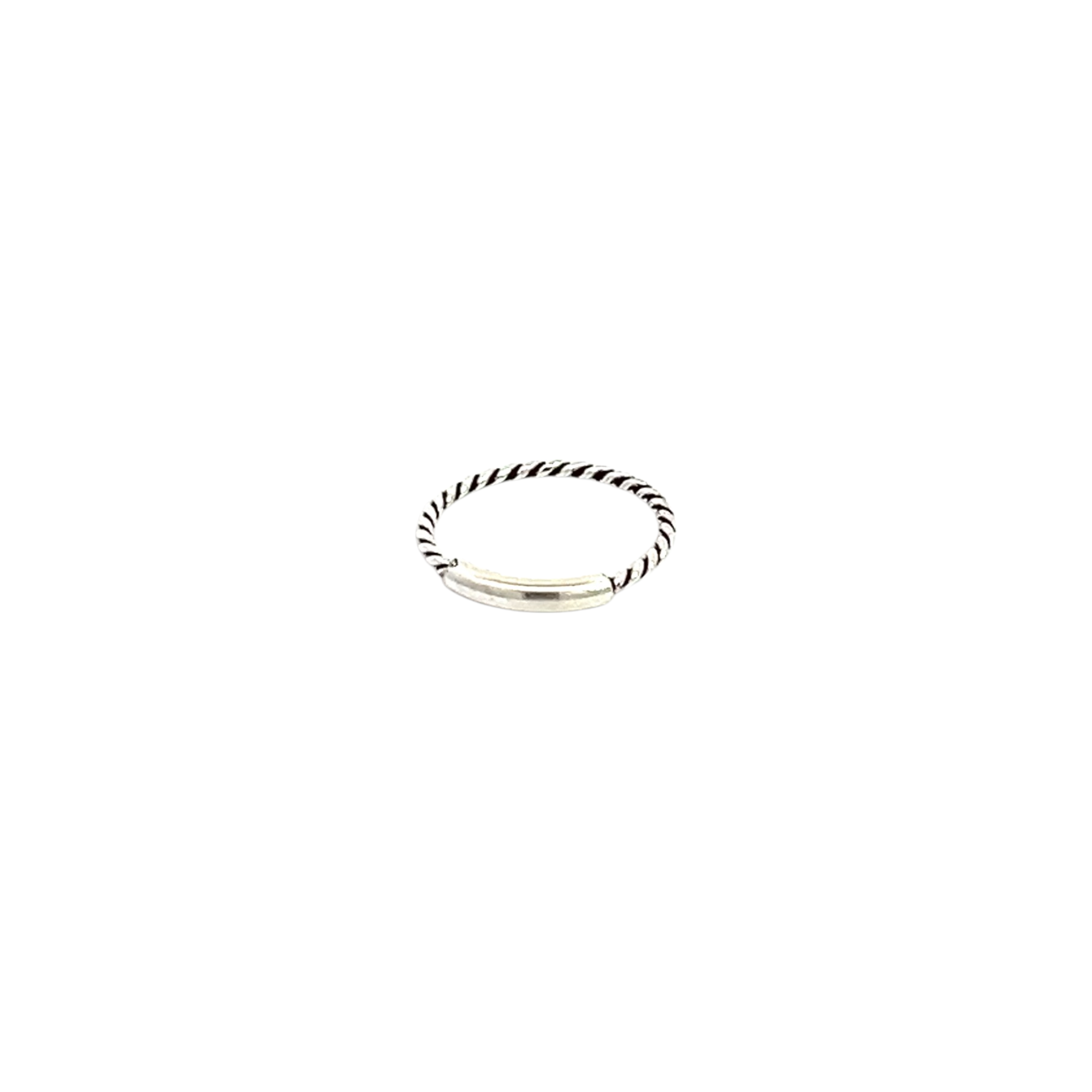 PurpleLuck Rakul Oxidized Silver Nose Pin for women and girls daily wear simple design in 925 Silver 