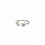 PurpleLuck Rebecca Butterfly 925 Silver Ring Trendy and chic adjustable ring in modern design for women and girls