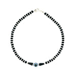 PurpleLuck Regina Evil Eye 925 Silver Anklet. Anti-Nazar traditional jewellery for women and girls. Gift for girlfriend and wife