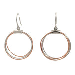 PurpleLuck Russian Style 925 Silver Drop Earrings in a minimalistic design for women for daily wear