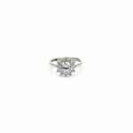 Purpleluck Sparkling Seraphina 925 Silver Ring. Wedding and anniversary gift for women 